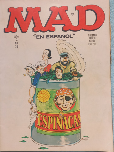 Revista Mad En Español 80s Popeye