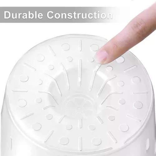 5pcs Plastic Pot, Transparent Flowerpot, Succulent Plant,