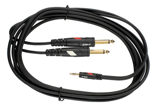 Proel Dhg545lu3 Cable Y 2 Plug 1/4 Mono A 1 Plug 3.5 Estéreo