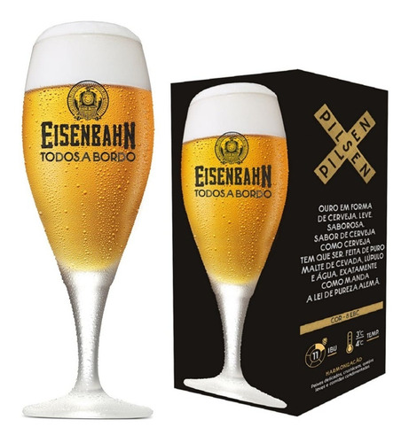 Taça De Cerveja Eisenbahn Institucional Cristal 400ml Ruvolo