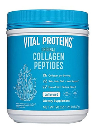 Colágeno En Polvo Vital Proteins  20 Onzas  Sin Sabor