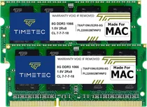 Comprar Timetec 16gb Kit (2x8gb) Ddr3 1066mhz Macbook 2010 iMac 2009