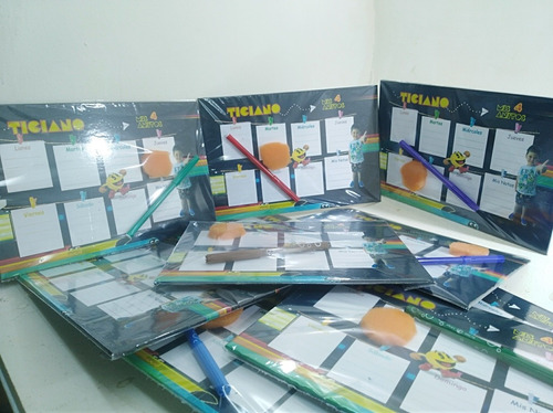 Pizarras Organizadoras Con Planificador Semanal Por 25 Unid.