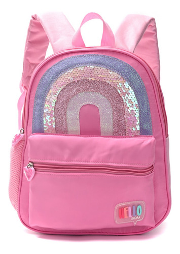 Mochila Infantil Espalda 12 Pulgadas Arco Iris 30x22 Skora