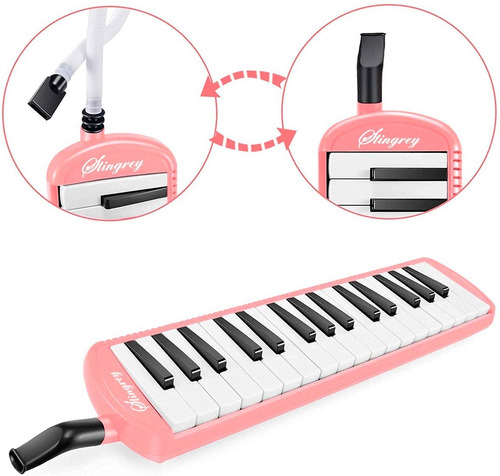 Melodica Pianica Con 37 Teclas Incluye Estuche. Negra