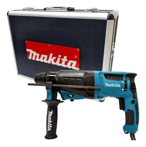 Martelete Rotativo Rompedor Makita Hr2630sp 830w Maleta Cor Azul 127v