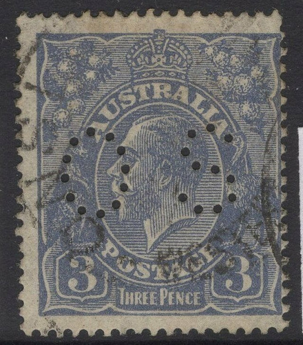 Imagen 1 de 1 de Estampillas Australia 1926 - Rey Jorge V / Marca De Agua 5 +