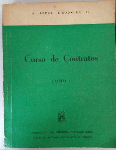 Curso De Contratos Tomo I