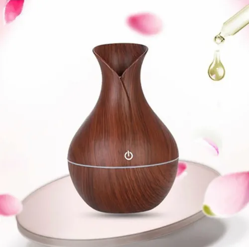 Humidificador Aire Difusor Color Madera 130ml Marrón