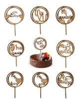 Comprar 9pzs Decoración Pastel Cake Tooper Letrero Feliz Cumpleaños