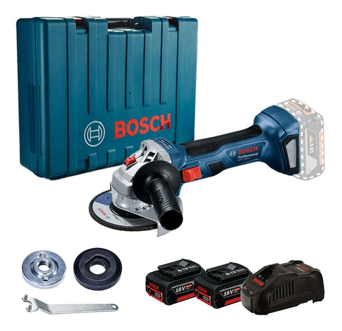 Amoladora Bosch Angular Gws 180-li Professional 18 V Color Azul Frecuencia 0
