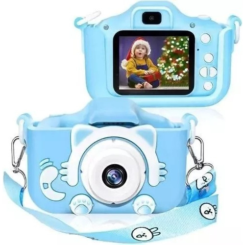 Camara Digital Infantil Forma De Gato Con Pantalla