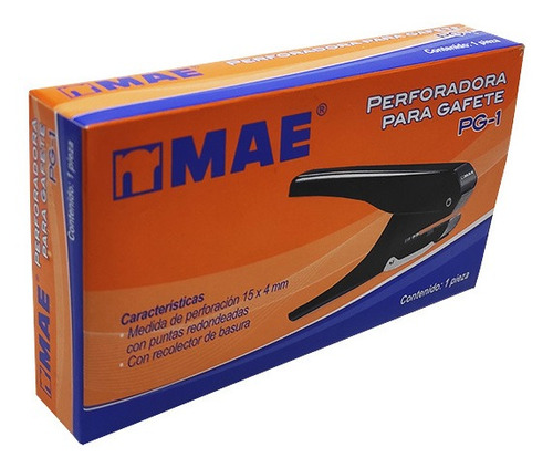 Perforadora 1 Orificio Mae Pg-1 Para Gafete