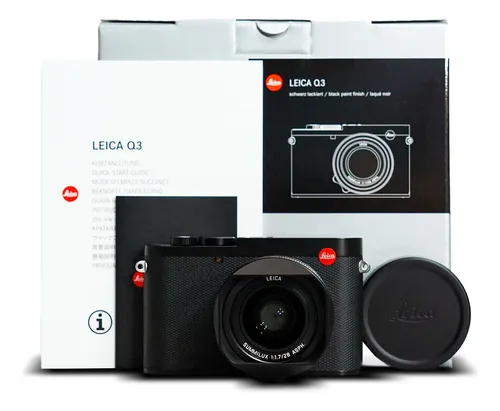 Leica Cámara Digital Compacta Q3 () Sensor Cmos Bsi De Fot. Color Negro