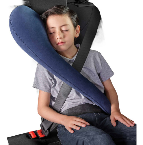 Almohada De Viaje Para Dormir Cinturon Seguridad Inflable
