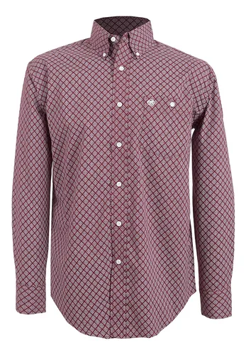 Camisa Vaquera Wrangler Hombre Manga Larga