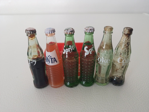 Mini Botellitas Coca Cola, Fanta Y Sprite No. 4 (Usado)