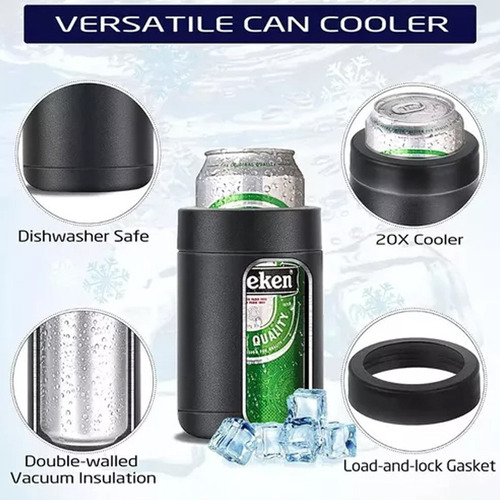 I Cooler Long Neck Lata Cerveja Inox Prata Sublimación