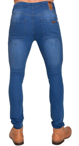 Imagen 3 de 6 de Pantalon Jean Hombre Chupin Elastizado Joemar
