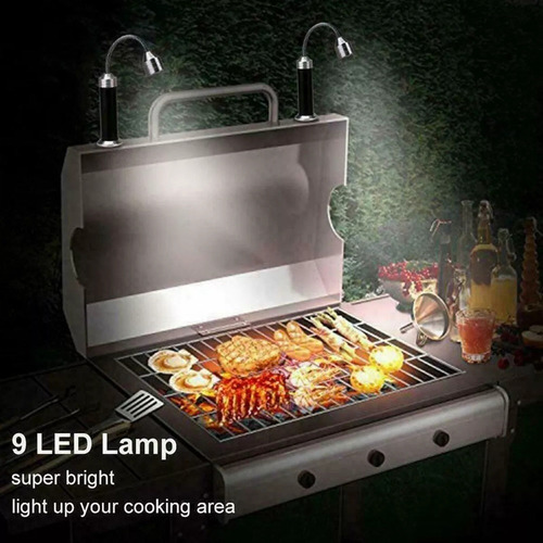 Luz Led Superbrillante Con Base Magnética For Parrilla De