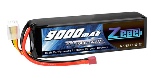 Zeee 14.8 V 100 C 9000 Mah 4s Rc Lipo Conector De Batera Con