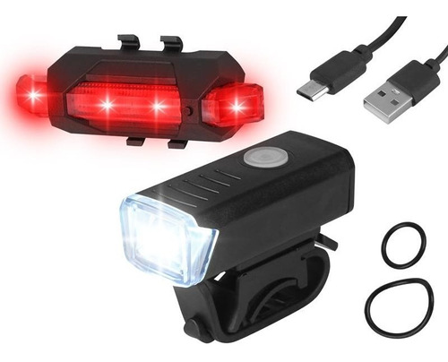 Luces Bicicleta Delantera Y Trasera Led Recargables Usb