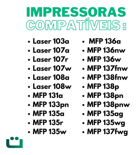 3x Toner Compatível Hp 105a W1105a Com Chip 107a 107w 135a Supli