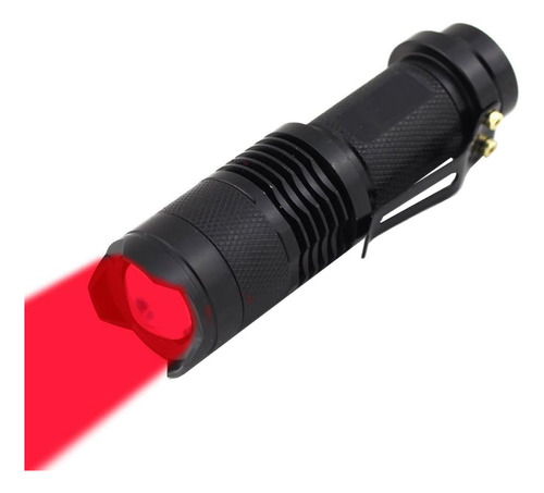 Linterna Led Roja De Modo Único De Alta Potencia, Pote...