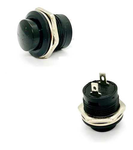 1x Chave Push Button Tipo Start- Bujão R13-507 Preto