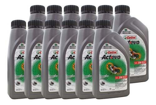 Aceites Multigrado Moto 4t 20w50 Castrol 946ml