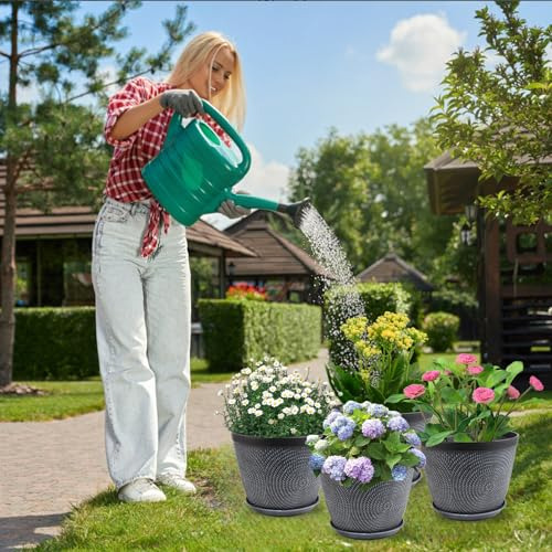Maceta Grande Quarut De 12 Pulgadas Para Plantas De Interior