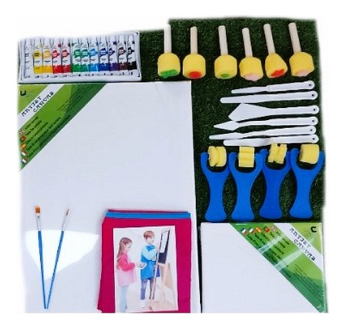 Set Pintura  Kit Arte Regalo Niños Y Niñas