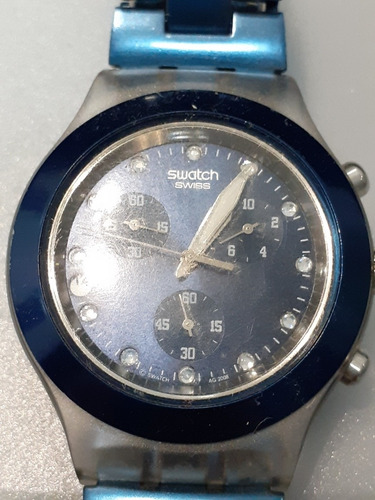 Relogio Swatch Full Blooded Sea Svck4041ag