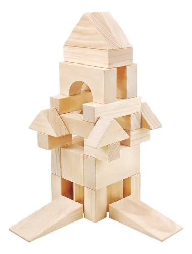Bloques de madera grandes para niños on sale