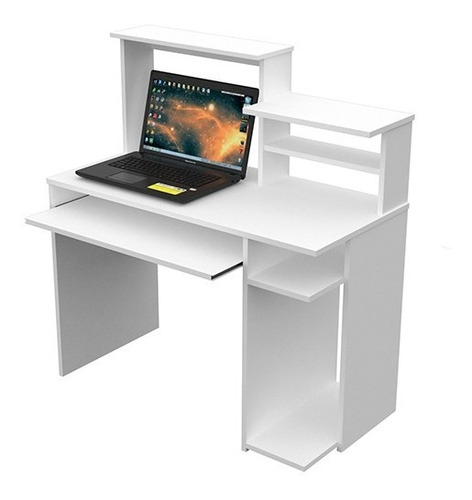 Escritorio Pc Impresora Oficina Mueble Envio Gratis Blanco