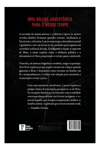 Livro - Quando As Nações Se Esquecem De Deus - Pro Nobis Editora
