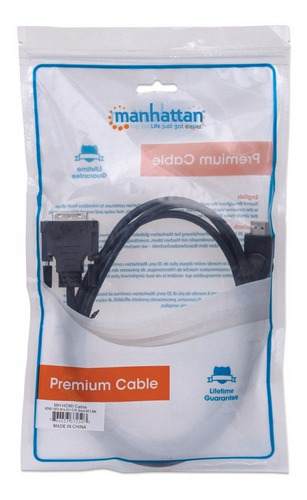 Cable Manhattan Para Monitor Hdmi Macho A Dvi-d 24+1 Macho