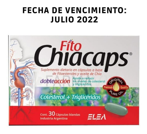 Fito Chiacaps Omega 3 Chia + Fitoesteroles Elea X 30 Caps