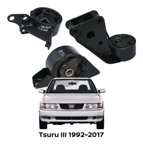 Kit Soportes Motor Tsuru Iii 2015 Motor 1.6