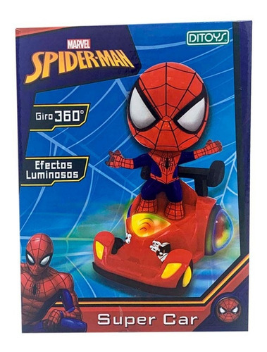 Auto Spiderman Super Car Gira 360 Grados Original Ditoys