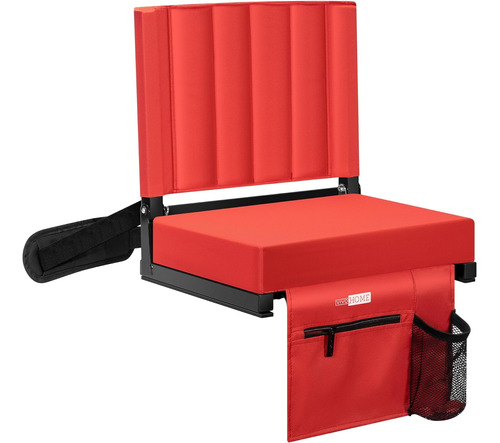 Stadium Seat For Bleachers With Back Support, Folding B...