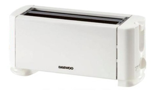 Imagen 2 de 3 de Tostadora Daewoo 1300w 4 Rodajas Acero Inoxidable Salto Pan