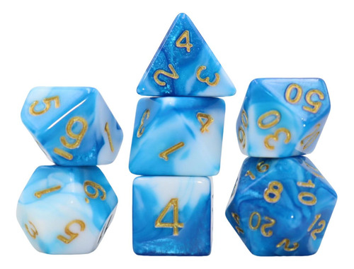 3 X 7 Piezas De Juegos De Mesa De Dados Poliédricos