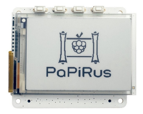 Papirus Hat 2.0 In - Epaper The Screen Hat For Raspberry Pi