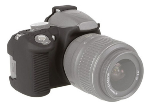 Capa De Silicone Para Nikon D3100 Cor Preto