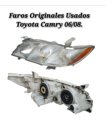 Faro Usado Original Toyota Camry Año 06/08.