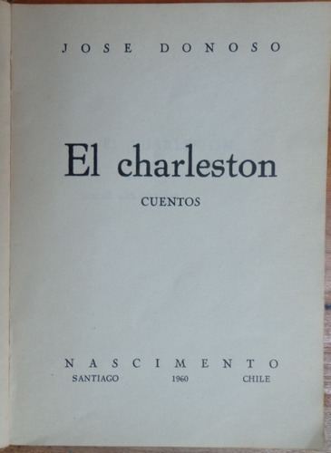 José Donoso El Charleston 1960