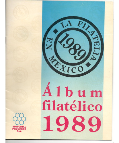 México Album Emisiones 1989 Con Estampilla En Montura