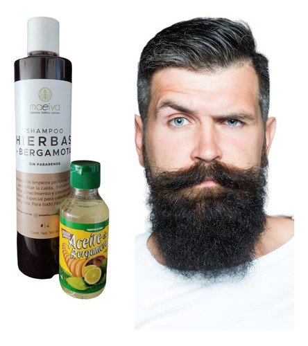 Shampoo Bergamota Crecimiento Cabello Barba