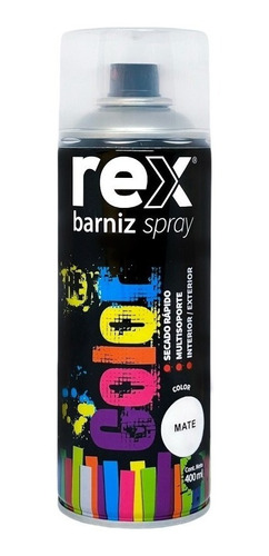 Pintura En Spray Aerosol Barniz Mate 400ml Rex Rex60046 *ub*